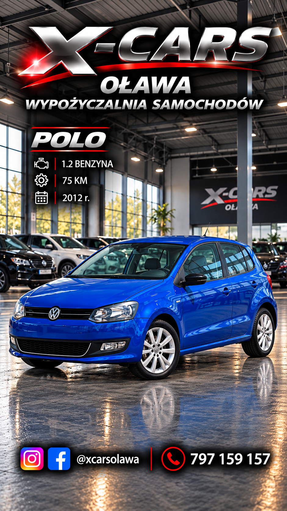 Plakat samochodu: Volkswagen Polo